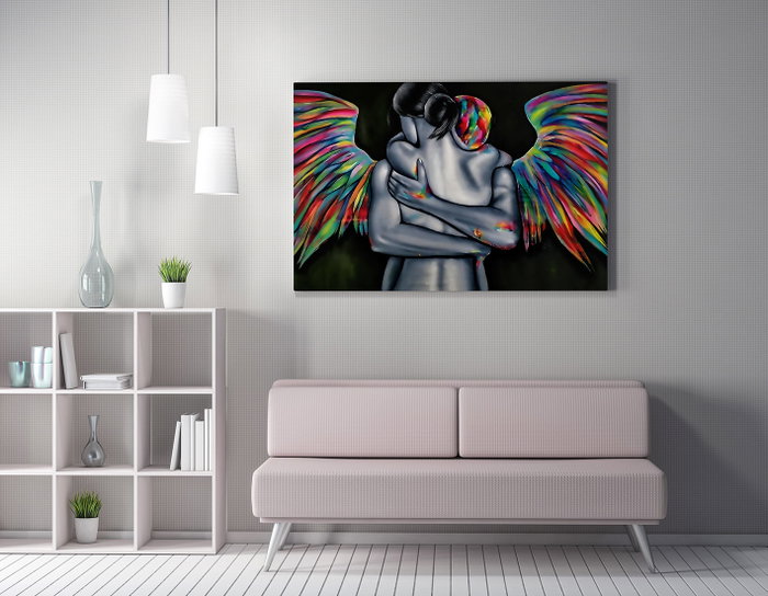Wallity WY198 Lienzo Decorativo Multicolor 70 x 100 cm